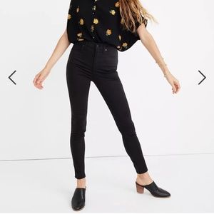 Madewell 24P Black Jeans - Petite 10" High-Rise Skinny Sateen Jeans - EUC, SFPF